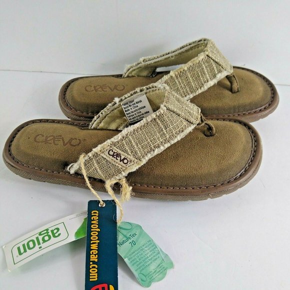 Boys Crevo Flip Flops NWT Size 2 Recycled Comfort - Picture 3 of 5